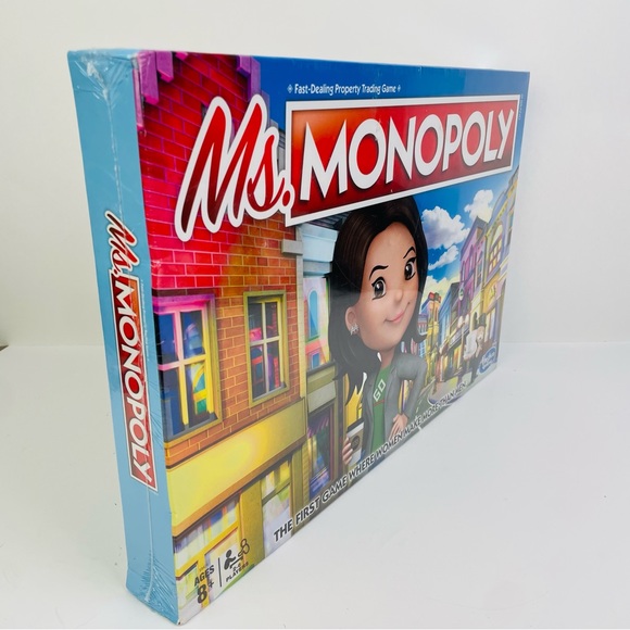 Ms. Monopoly Hasbro Gaming Board Game Parker Brothers Ages 8+ Women Investors - Picture 3 of 6